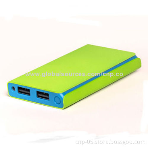 Li-polymer Battery Cell Power Bank, 6,000mAh, Aluminum Alloy Housing, Fashionable Design